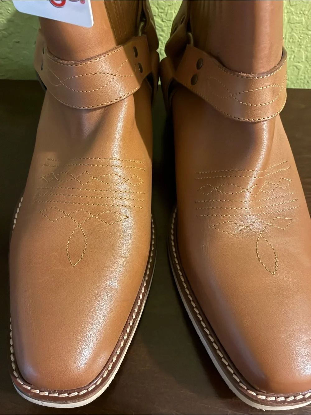 Dingo Black  Bart Pull On Square Toe Boots men size 12 D BNWT